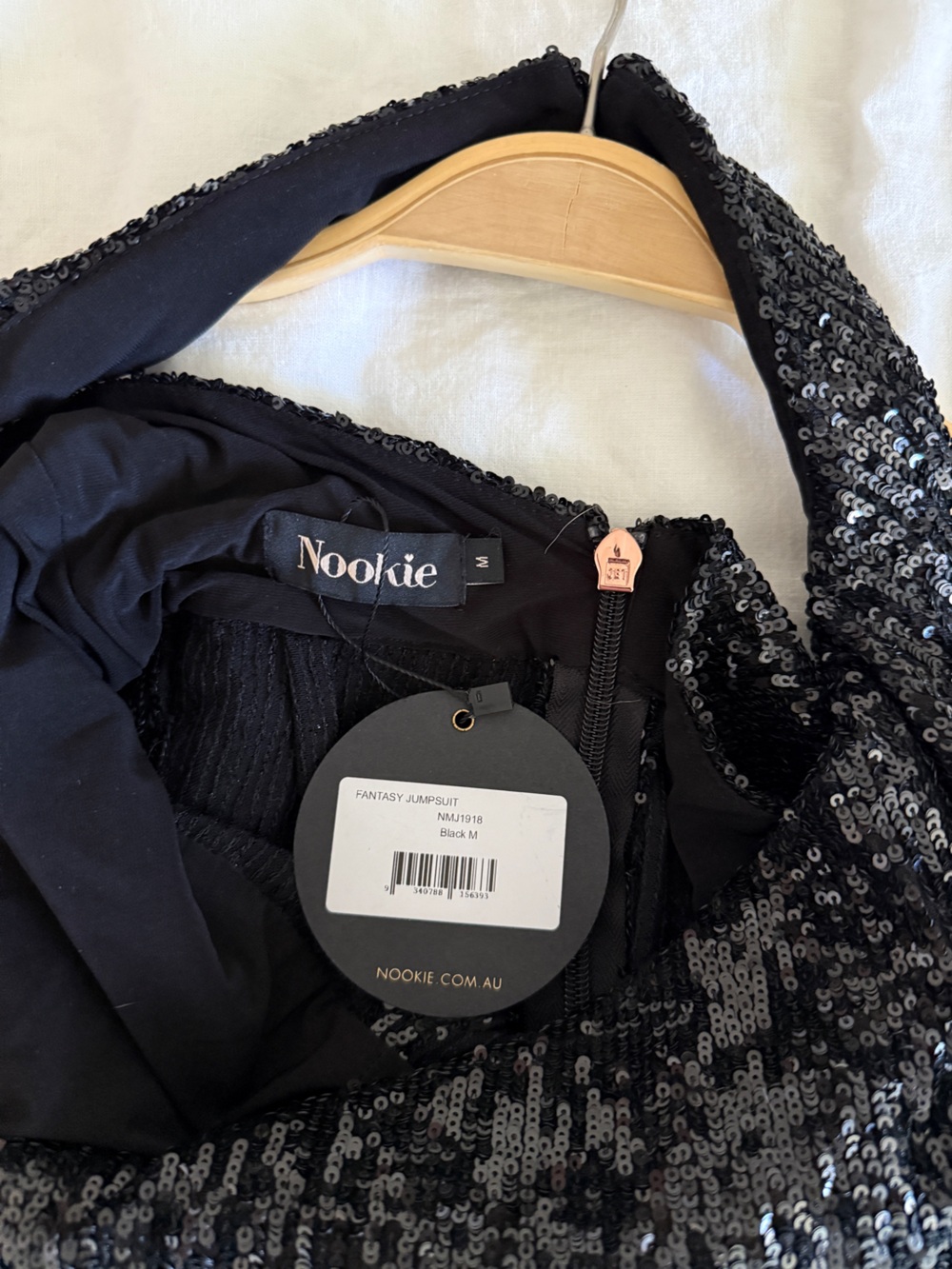 Nookie Black Sequin Fantasy Jumpsuit